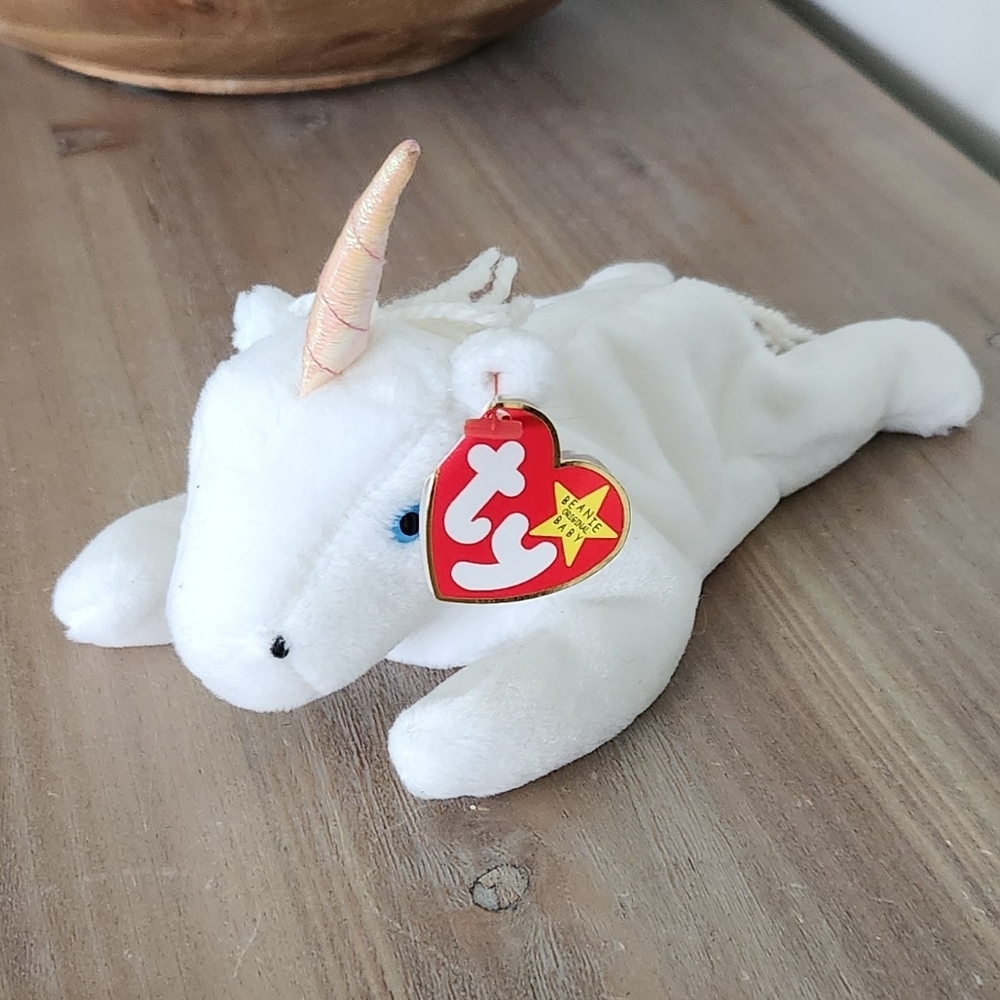 🦄 Ty Beanie Baby “Mystic” the White Unicorn 1993 – Excellent Condition - Picture 9 of 16